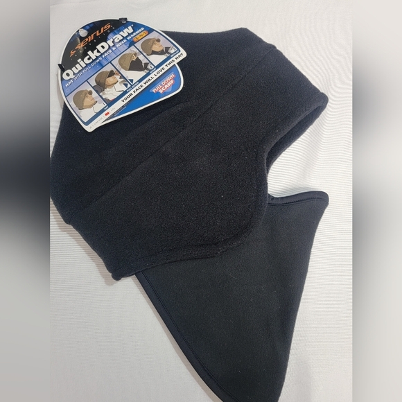 Seirus Unisex Quick Draw Original 3-N-1 Black Pull Down Face Mask System - Picture 12 of 12